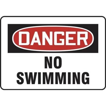 Accuform OSHA DANGER SAFETY SIGN NO SWIMMING MADM027XL MADM027XL